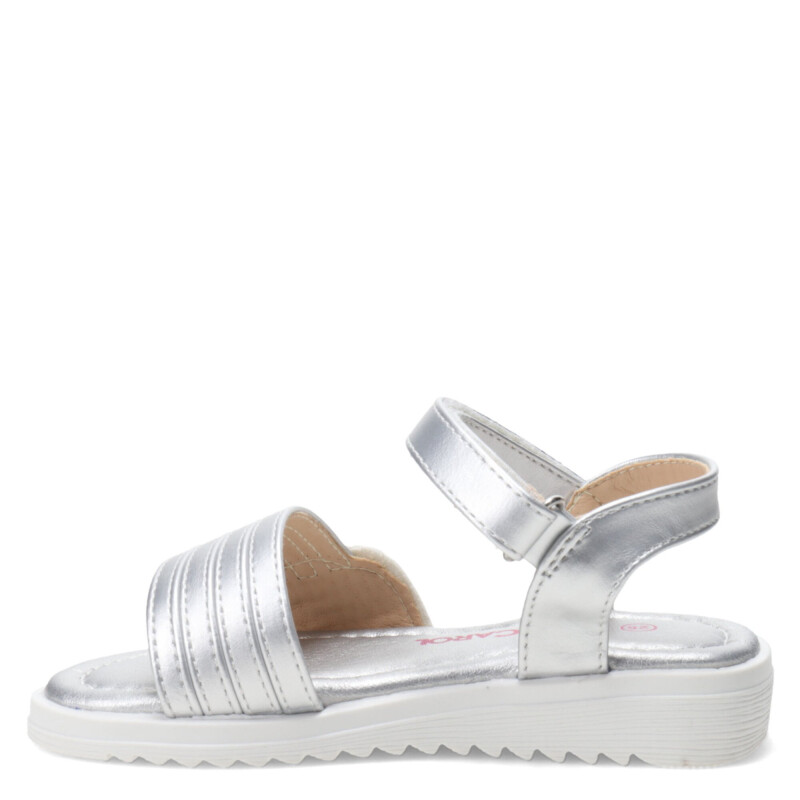 Sandalias de Niña MINI Miss Carol ANZAC con diseño de nube Plateado