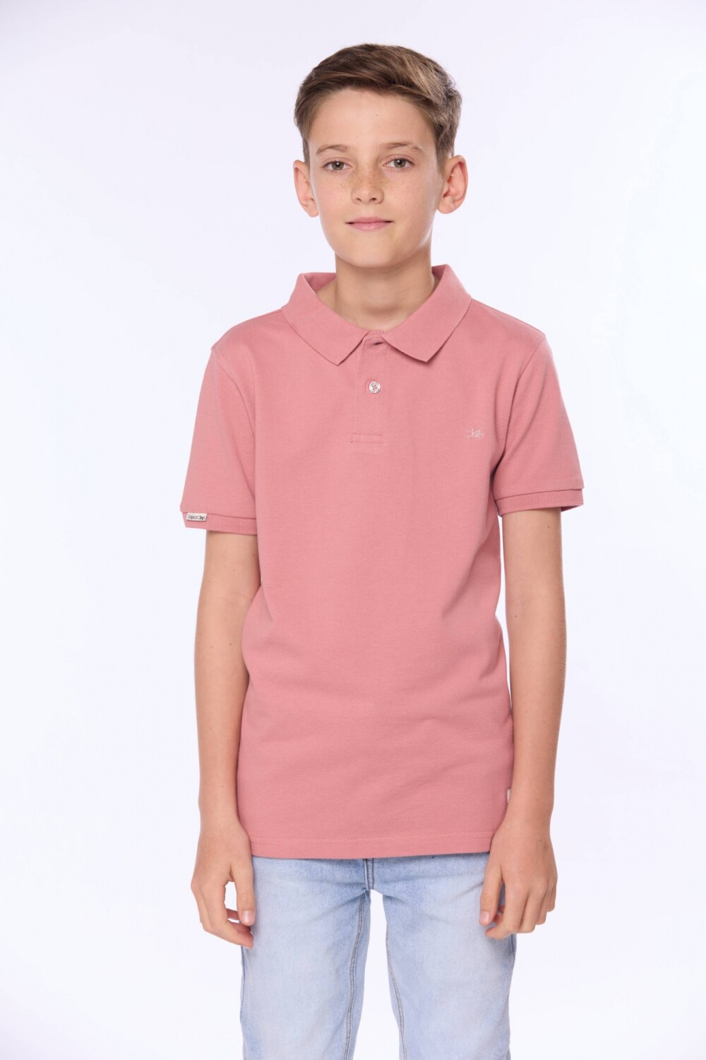 REMERA POLO PIQUE LISA Coral
