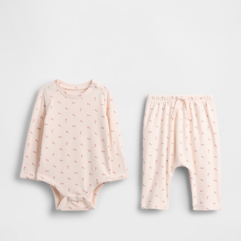 SUPER SOFT SNIT SET BARELY PINK