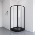 MAMPARA DE BAÑO ESQUINERA NEGRO MATE 90 X 90 X 2.05 MT MAMPARA DE BAÑO ESQUINERA NEGRO MATE 90 X 90 X 2.05 MT