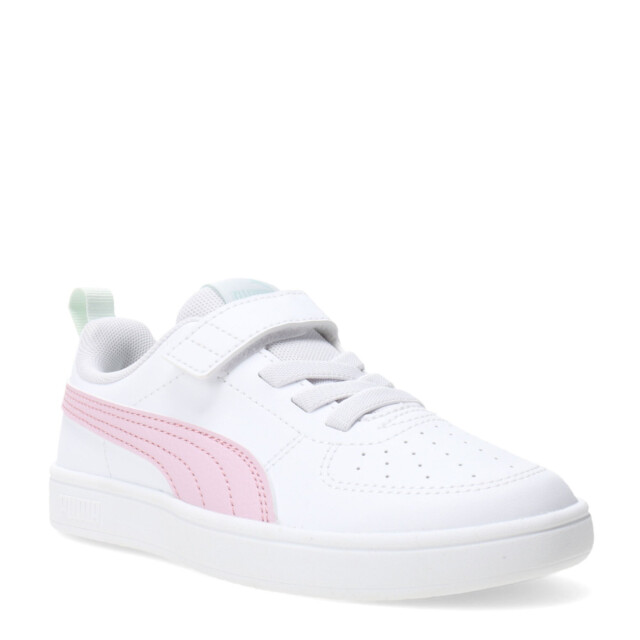Championes Infantiles Puma Rickie AC PS Kids Blanco - Rosa - Verde Agua