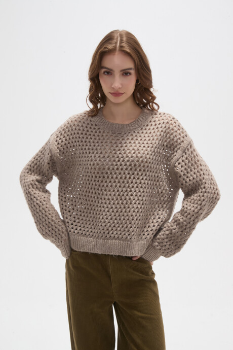 Sweater Berle Taupe Claro