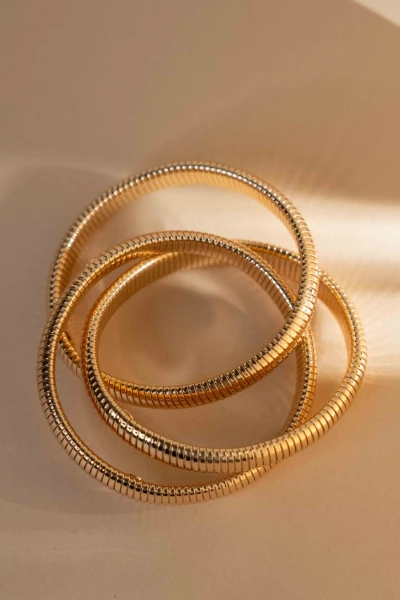 Set pulseras Dorado