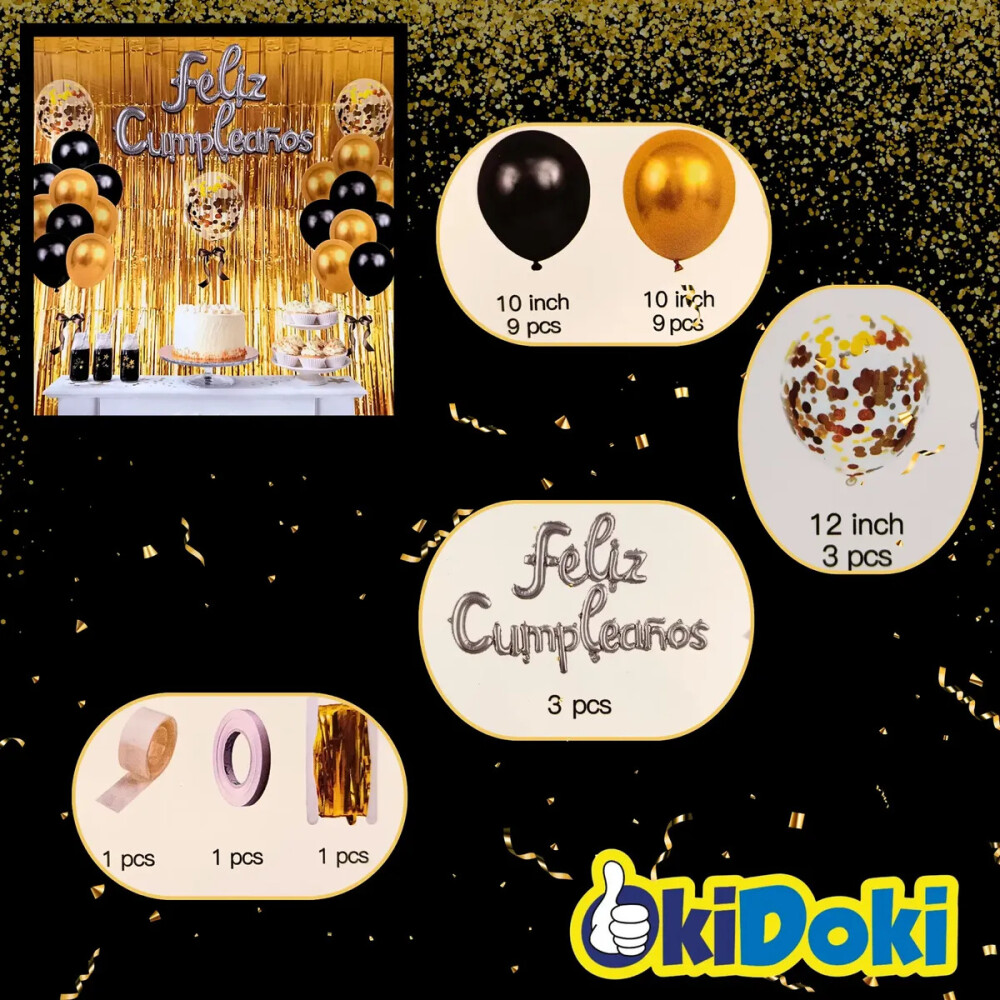 Set De Decoracion Feliz Cumpleaños Con Globos Set De Decoracion Feliz Cumpleaños Con Globos
