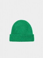 Gorro Canalado Con Dobladillo verde