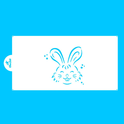 Stencil Pascua Cara de Conejo