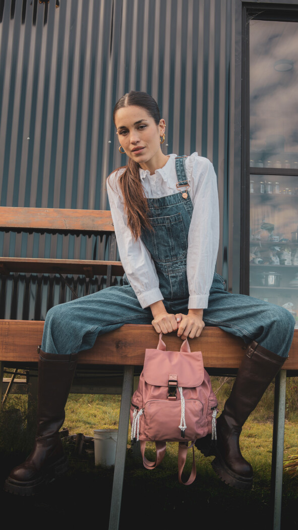 MOCHILA ESTAMBUL ROSA MAUVE