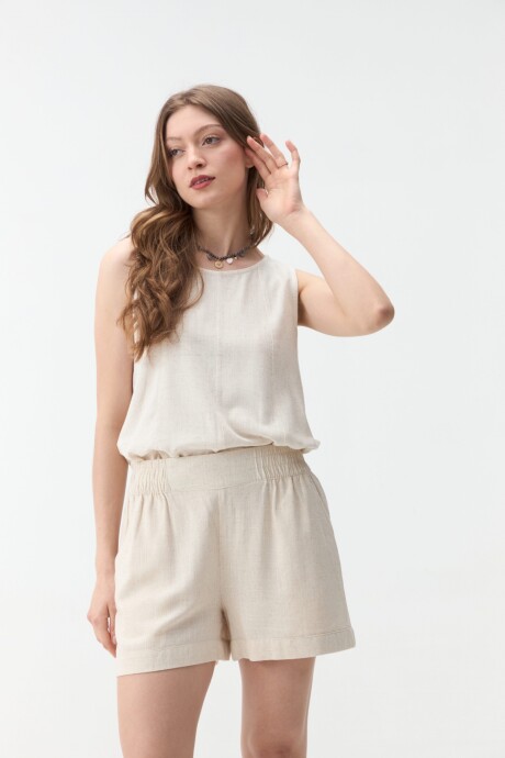 SHORT ANTURIO Beige