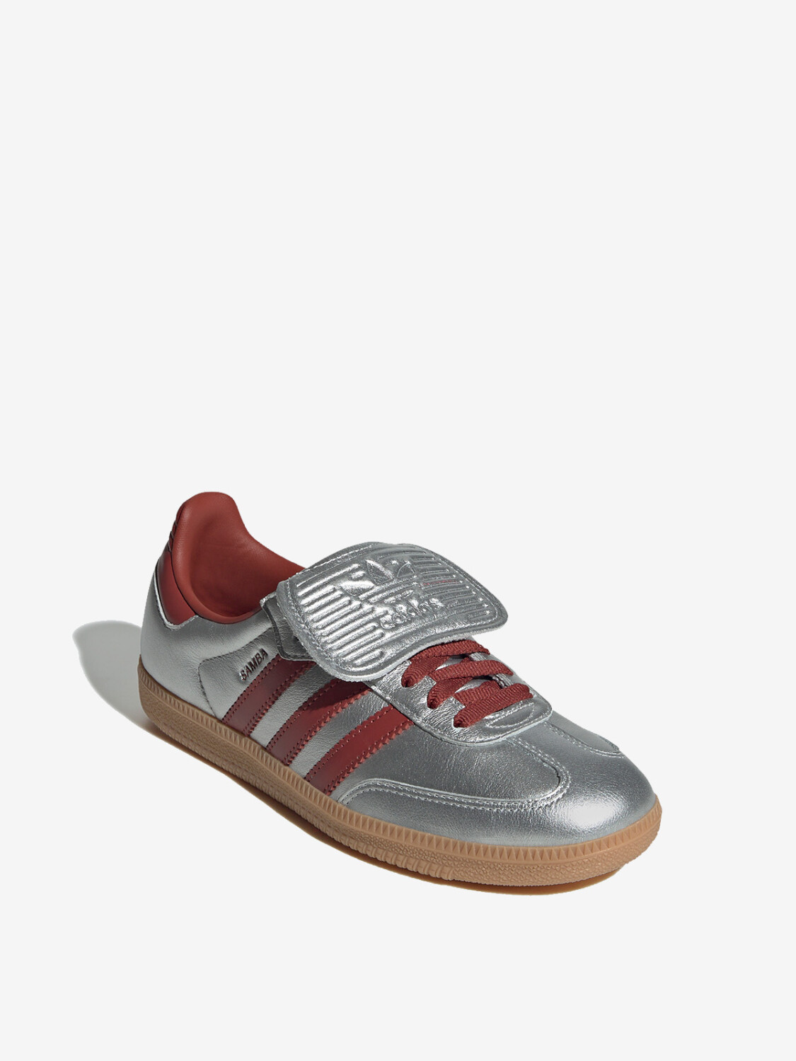 adidas gazelle silver green womens Adidas Kids (Grade School) Samba OG Crinkle Silver Metallic  Tip Top Shoes  of New York