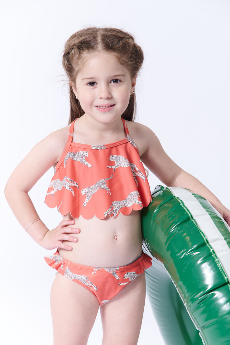Bombacha bikini estampa - Tigres Naranja 