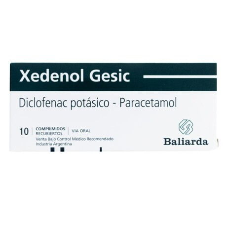 Xedenol Gesic 10 Comprimidos ¿ Suplemento Analgésico Xedenol Gesic 10 Comprimidos ¿ Suplemento Analgésico