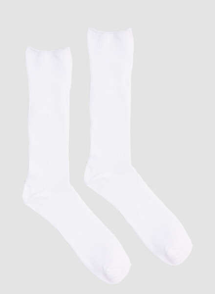 Medias lisas con puño especial que no aprieta Blanco