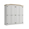 Ropero Curvo 4 Puertas Linea Mexicana Blanco Ropero Curvo 4 Puertas Linea Mexicana Blanco