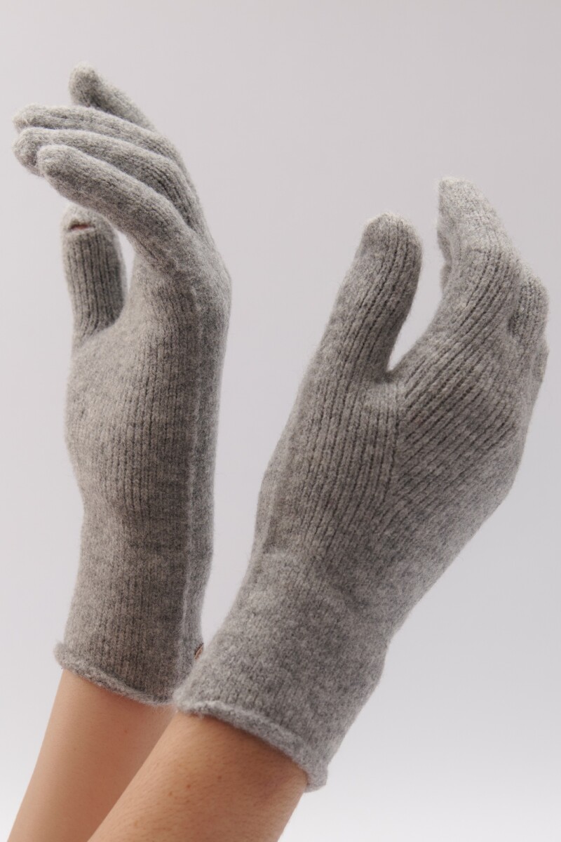 GUANTES TEJIDOS GRIS