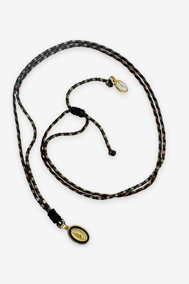 Collar de cuerda Negro