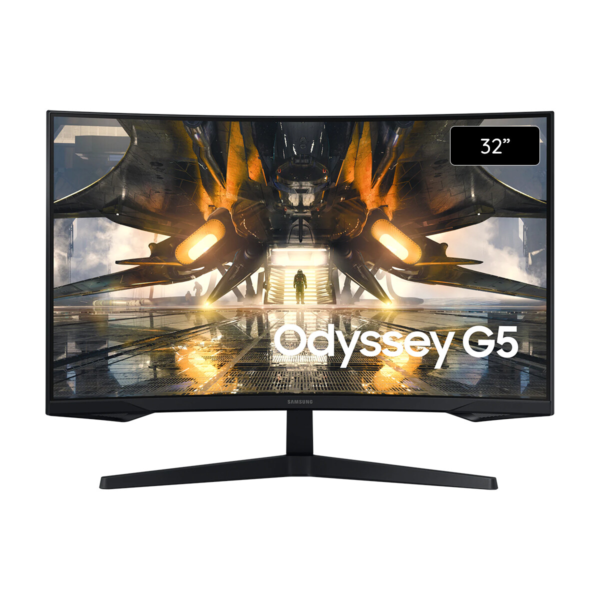 Monitor Gamer Curvo Samsung Odyssey G5 32" QHD 1ms 165 Hz - Black 