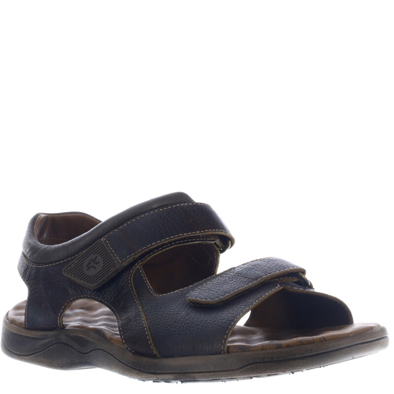 Sandalia de Hombre Freeway Casual c/Velcro Marrón