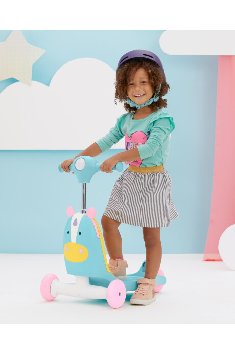 Andador, buggy y monopatín 3 en 1, diseño unicornio Sin color
