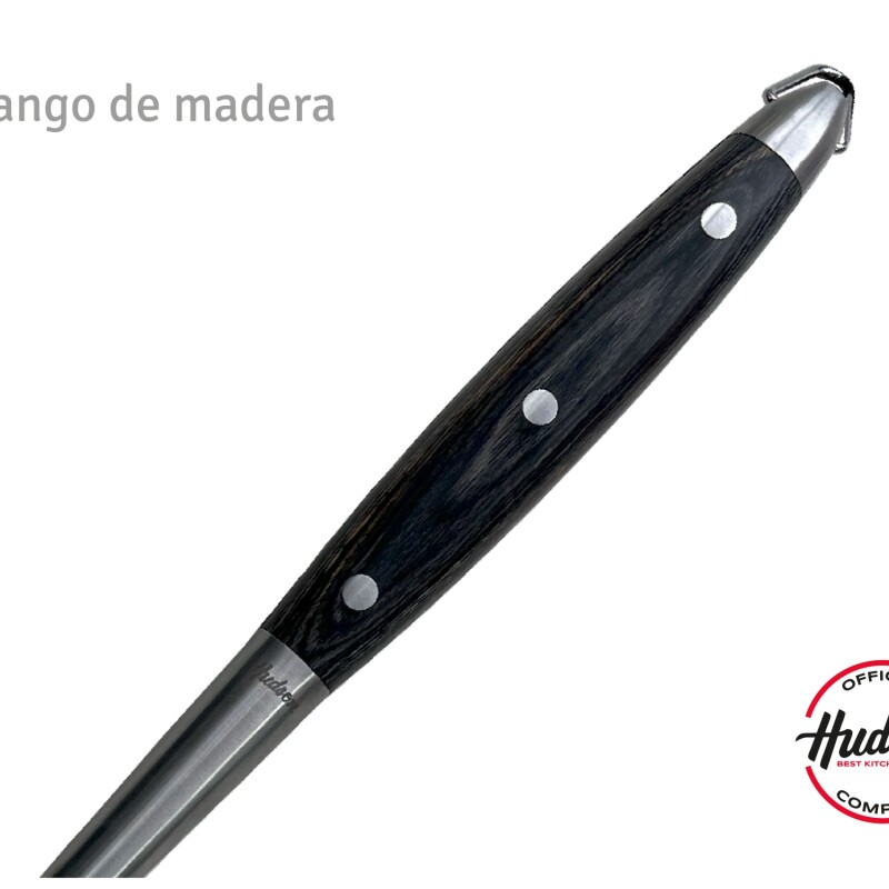Cuchillo parrillero acero inoxidable y madera Cuchillo parrillero acero inoxidable y madera