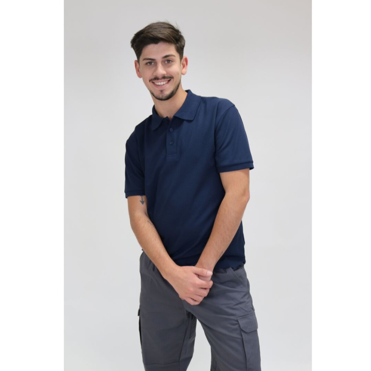 Remera Polo Premium - Azul marino 