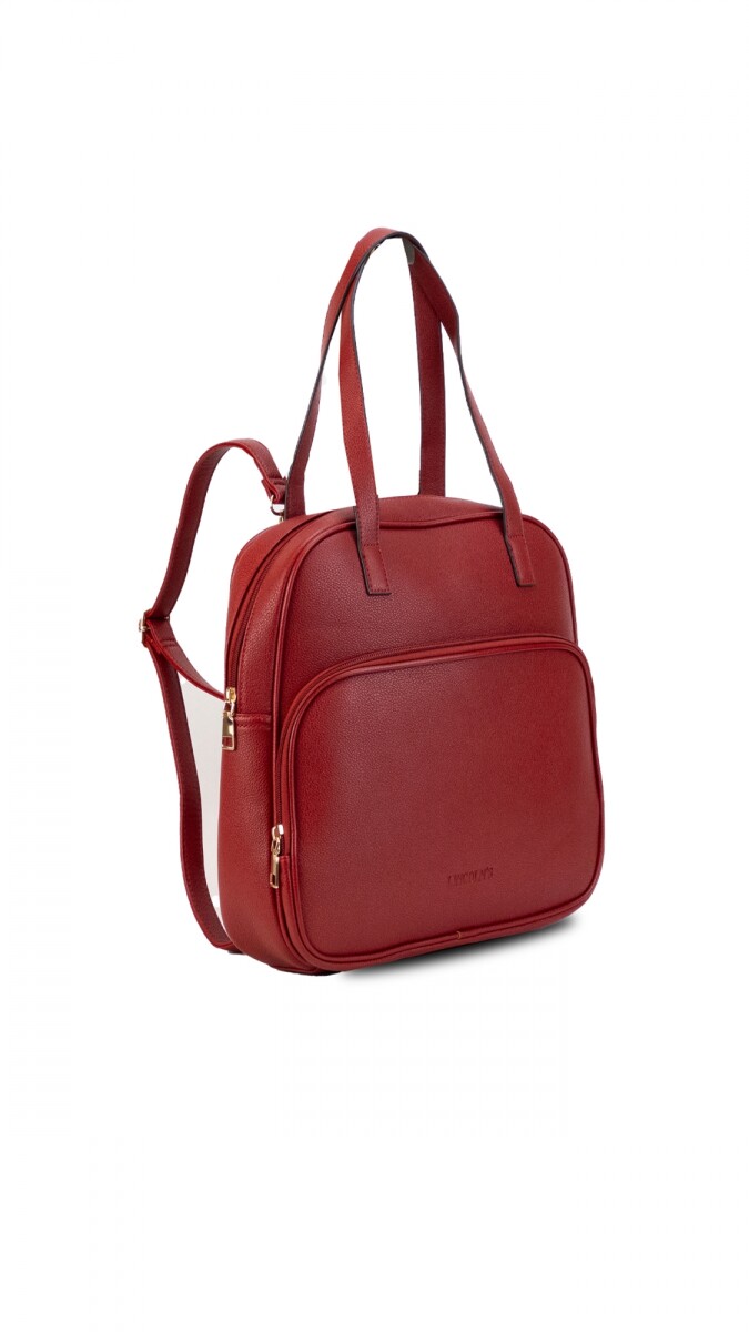 MOCHILA CLARA - ROJO PASION 