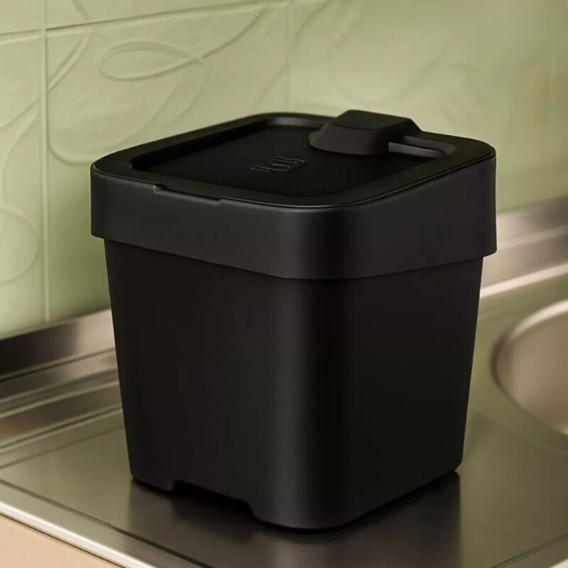 Tarro de residuos 2,5L NEGRO