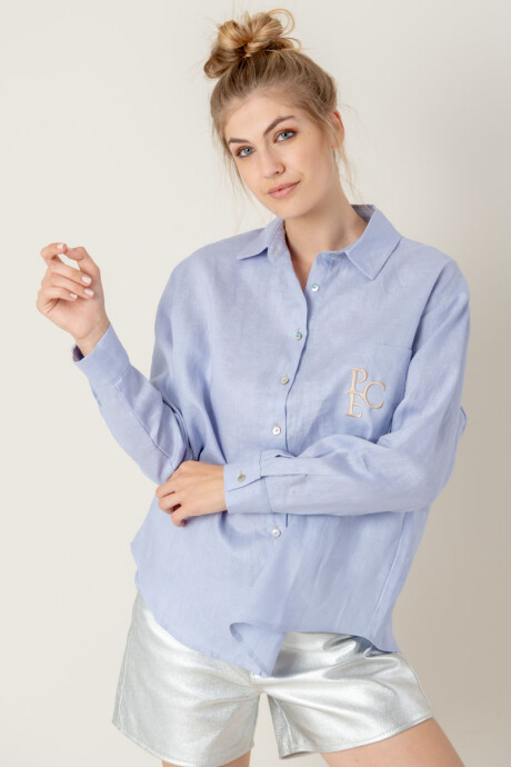 Camisa costa Celeste