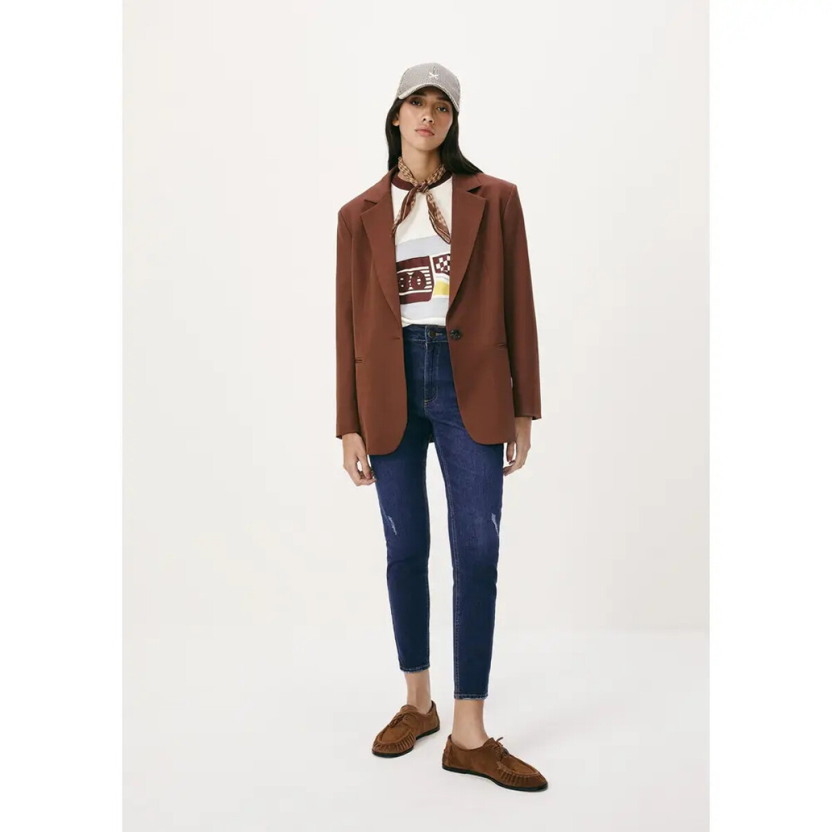 CALCA SKINNY FEM - AZUL ESCURO 