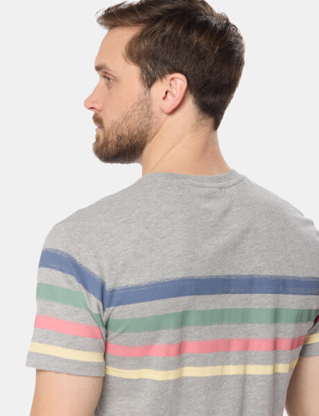 REMERA RAYADA Gris