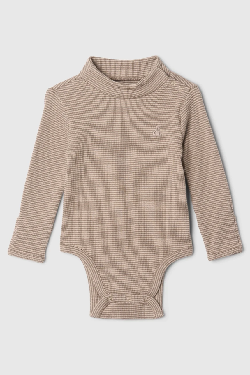 Body Polera Viento Bebé Brown Stripe