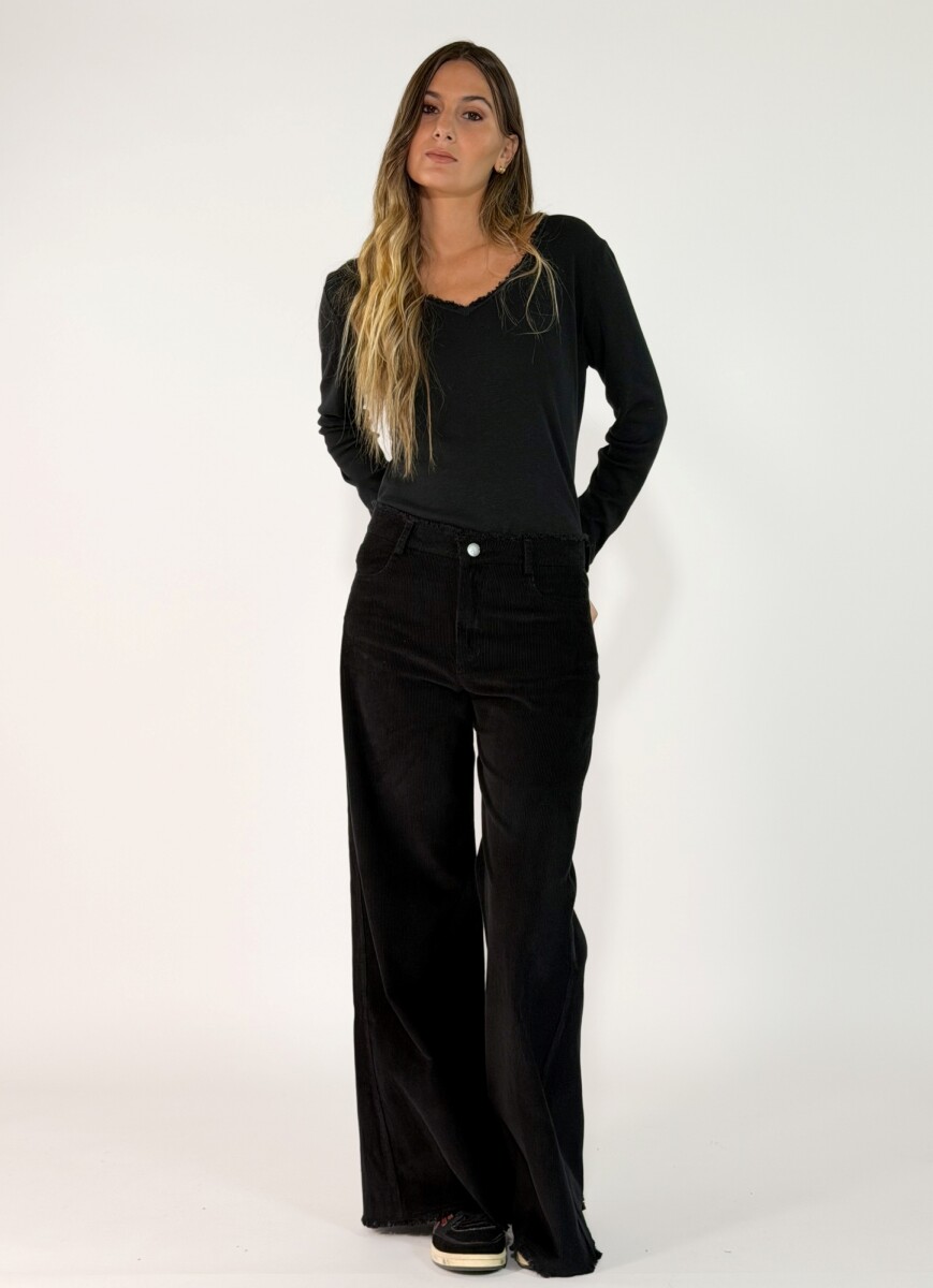 PANTALON PANA LENNON - NEGRO 