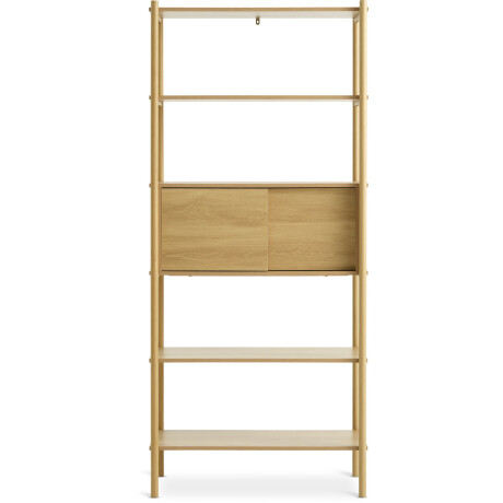 Estanteria Lindved 6 Estantes 2 Puertas