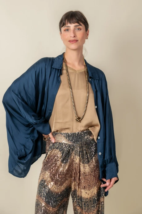 CAMISA HERBAL Azul