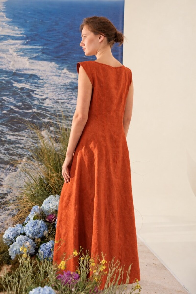 VESTIDO CORRIENTE Terracota