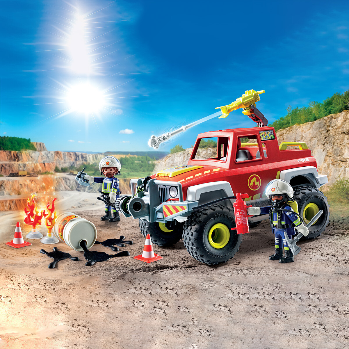 Camioneta de Bomberos Playmobil 68 Piezas 