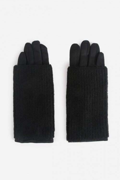 Guantes combinados negro