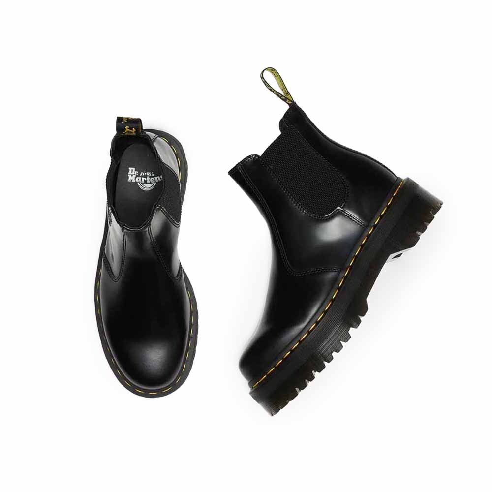Botines Dr. Martens 2976 Quad Unisex Black Polished Smooth