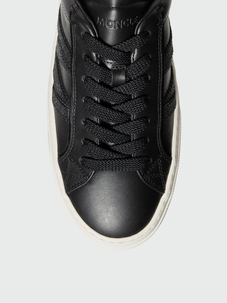 MONCLER - Zapatillas de piel Monaco2 Negro