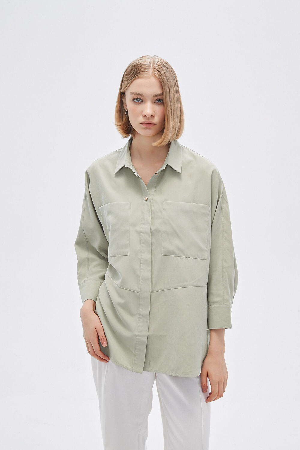 Camisa Maturin Verde Grisaceo