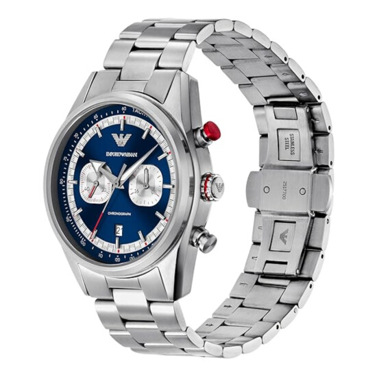 Reloj EMPORIO ARMANI RACER Acero Plateado Esfera 42mm 0