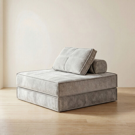 SOFÁ CAMA 1 CUERPO ESPUMA NATURAL-BEIGE BRUMA BEIGE