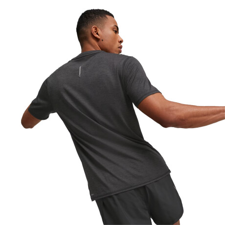 REMERA RUN FAVORITE HEATHER SS TEE M Black