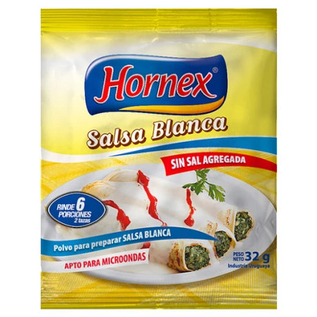SALSA BLANCA HORNEX 30 GR. 6 PORCIONES SALSA BLANCA HORNEX 30 GR. 6 PORCIONES