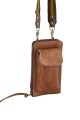 Porta celular con monedero y tarjetero interior Marron