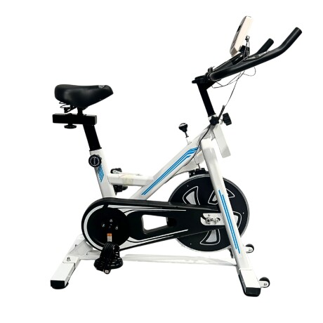 Bicicleta estática de spinning EVOPRO 8kg Celeste
