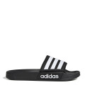 Sandalia Unisex Adidas Adilette Shower Velcro Negro - Blanco