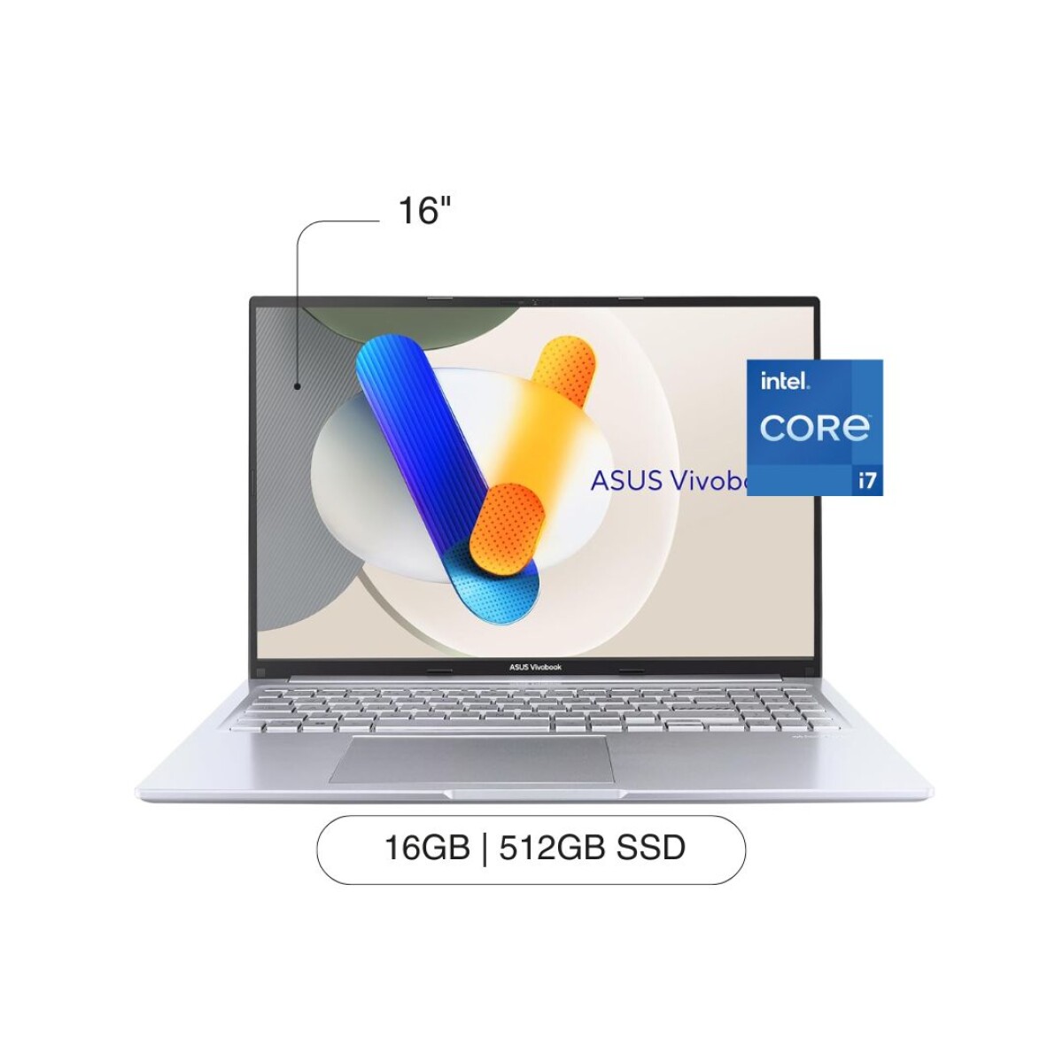 Notebook ASUS Vivobook 16' FHD+ 512GB SSD / 16GB RAM I7-13620H W11 