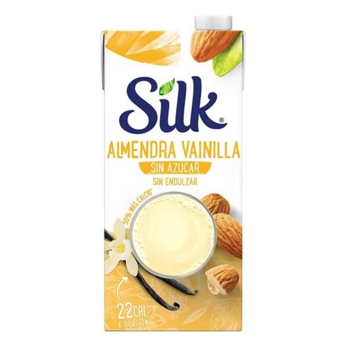 Silk Bebida De Almendras Sin Azúcar Sabor Vainilla 946 Ml. 