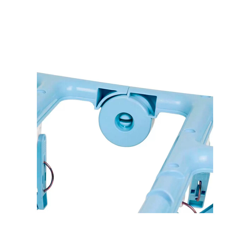 Tendedero portátil 32 palillos rectangular plástico CELESTE