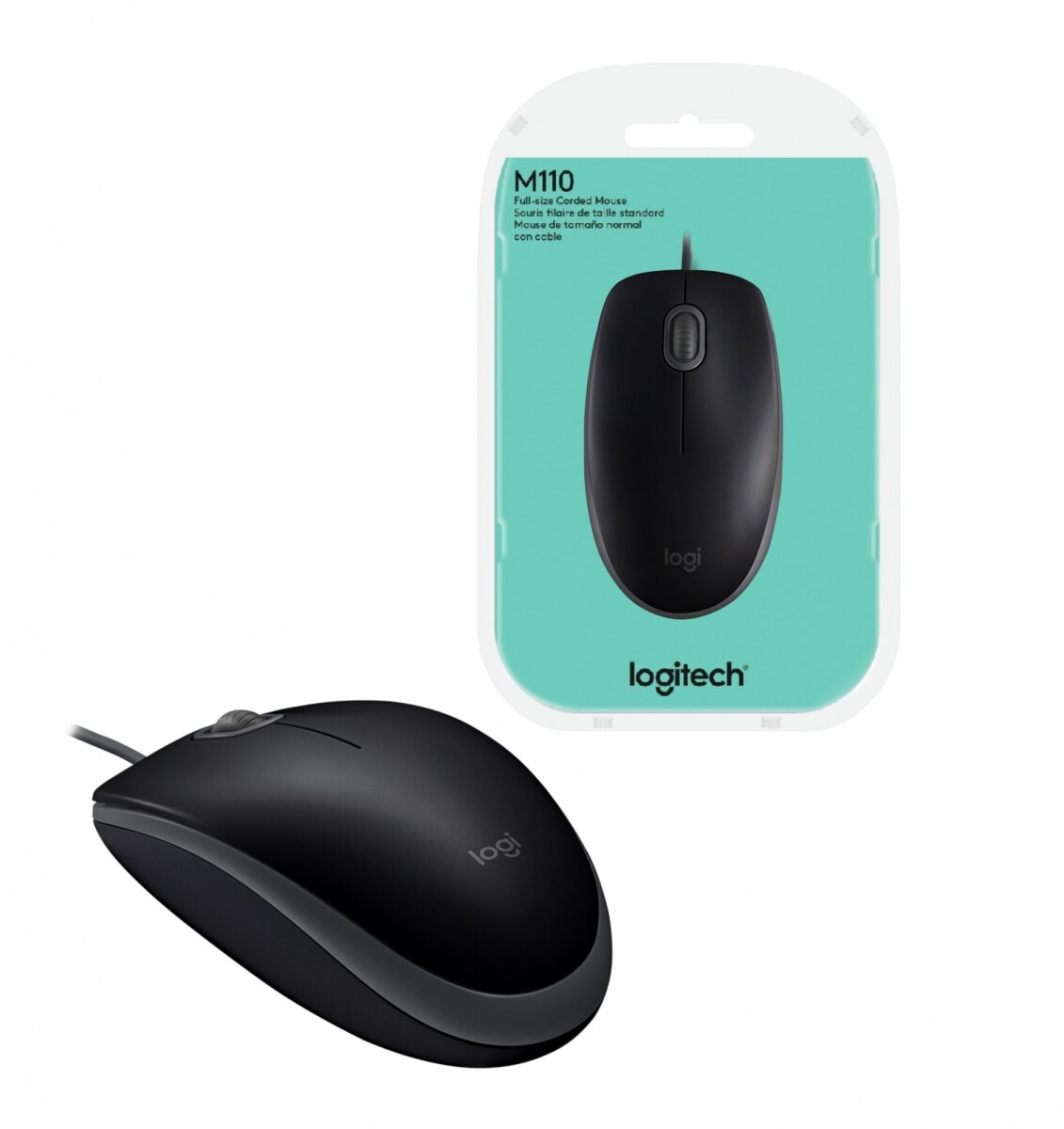 Mouse óPtico Logitech M110 Silent Negro - 001 
